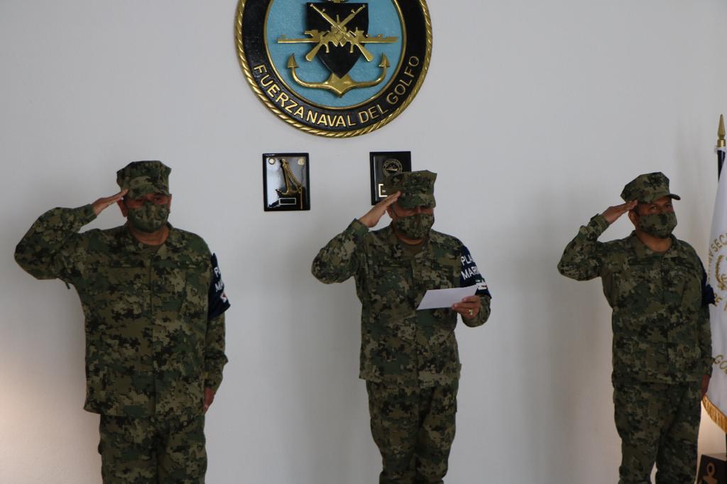 La Secretaría de Marina-Armada deMéxico realiza Ceremonia de Cambio de Mando<br>de Armas en la Fuerza Naval del Golfo en Tuxpan, Veracruz