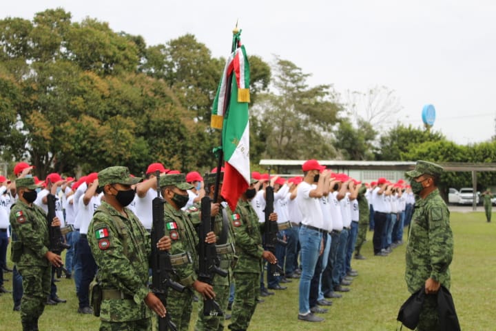 Ceremonia de Bienvenida del personal de Soldados del Servicio Militar Nacional.