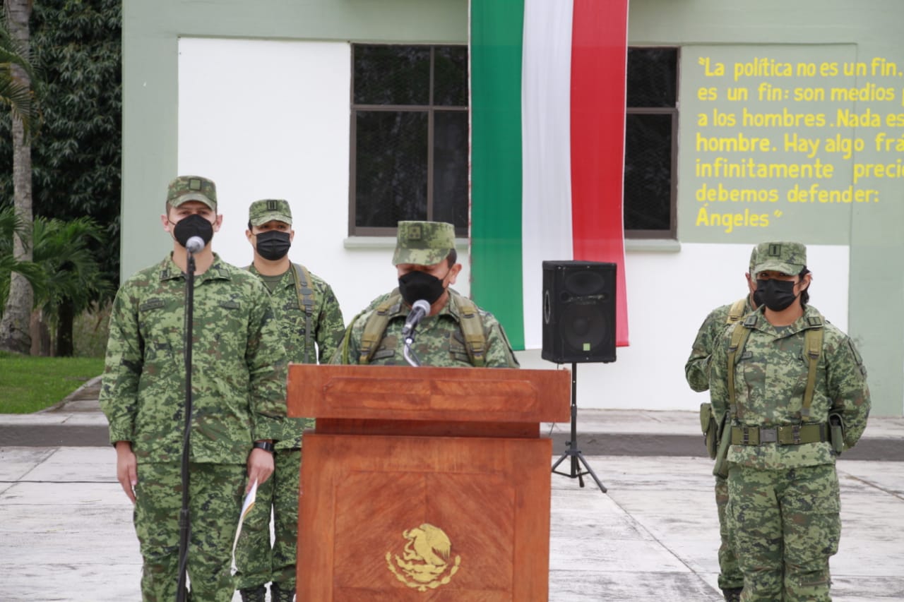 El Ejército Mexicano llevó a cabo la Ceremonia de Bienvenida de los solados integrantes del Servicio Militar Nacional.