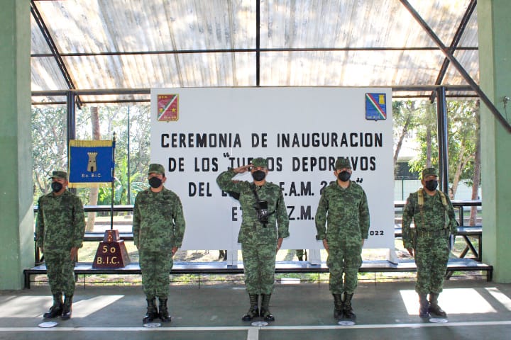 Ejército Mexicano Inaugura Juegos Deportivos en el 5/o. Batallón de<br>Ingenieros de Combate