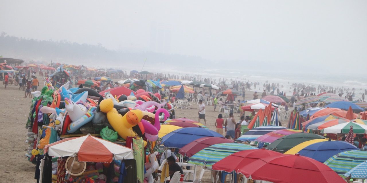 Más de 120 mil visitantes abarrotaron las playas de Tuxpan