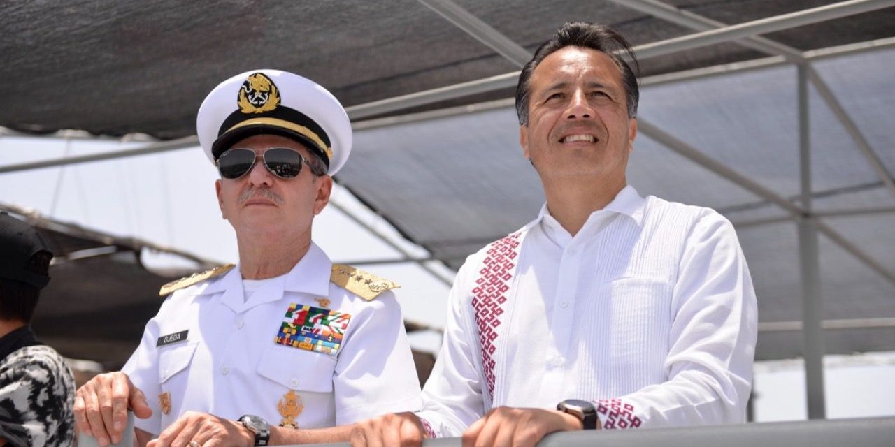 Recibe el gobernador Cuitláhuac a las Fuerzas Armadas de Latinoamérica en el Festival de Velas