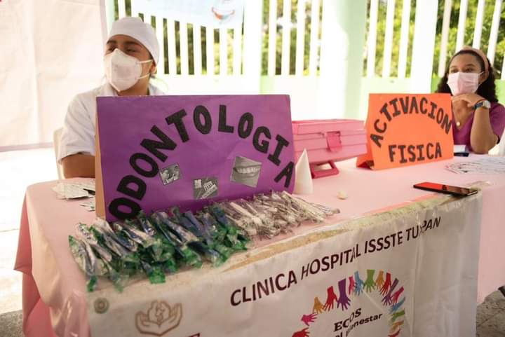 Celebra DIF Tuxpan Fiestas Patrias con jornada de la salud en la comunidad de El Muro