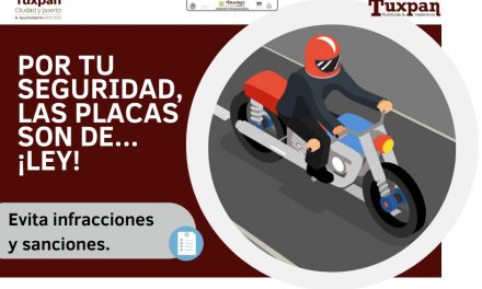 Exhortan a particulares emplacar motocicletas para evitar sanciones de ley.