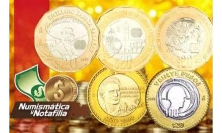 Éstas son las cinco monedas conmemorativas de 20 pesos que se venden hasta en un millón en internet.
