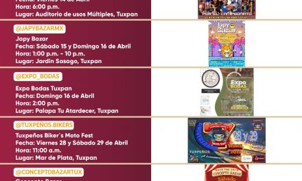 Presentan calendario de actividades en Tuxpan