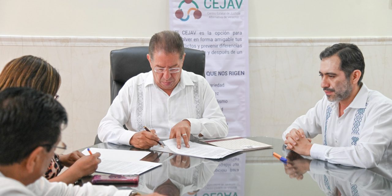 Gobierno de Tuxpan firma importante convenio con el Centro Estatal de Justicia Alternativa de Veracruz (CEJAV)