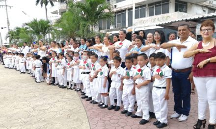 Participa Jardín de Niños “Francisca Cano” en Lunes Cívico
