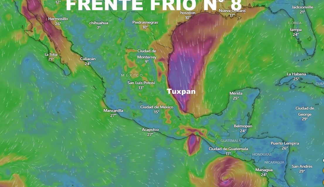 Gobierno de Tuxpan permanece en alerta permanente por los efectos del Frente Frío N° 8