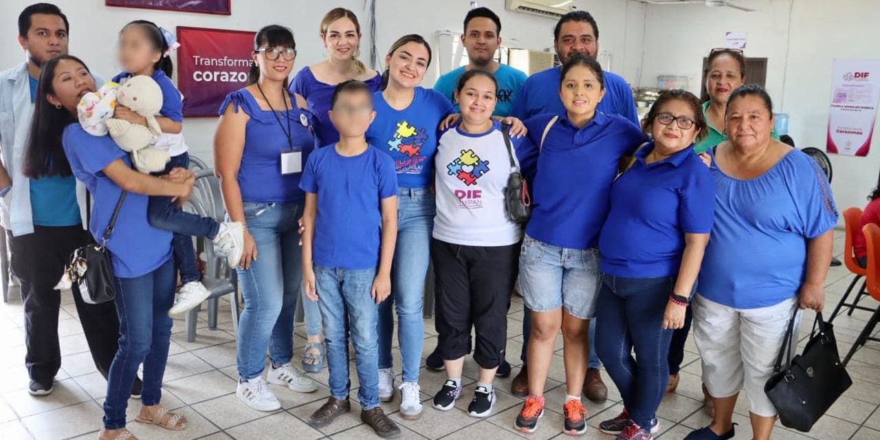 DIF Tuxpan realiza actividades conmemorativas por el Día Mundial de Concienciación del Autismo