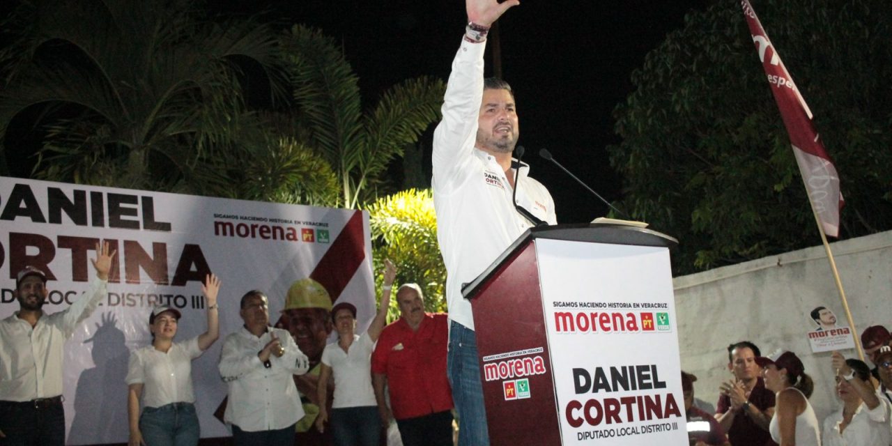 El triunfo será contundente, vamos a Ganar: Daniel Cortina