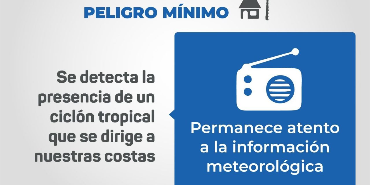 Nos encontramos en Alerta SIAT-CT AZUL “Peligro Mínimo”