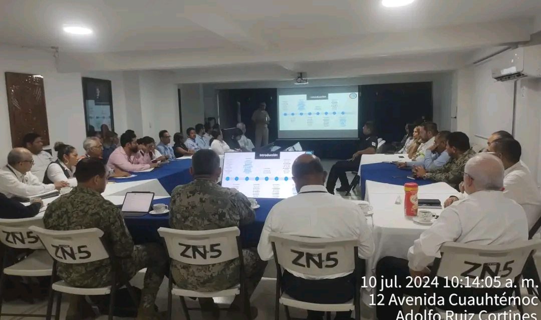 La Secretaría de Marina a través de la Quinta Zona Naval realiza la Primera Reunión del Plan Local de Contingencias