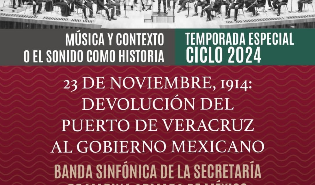 La Banda Sinfónica de la Secretaría de Marina Armada de México dará un gran concierto en Tuxpan, este miércoles 25 de septiembre