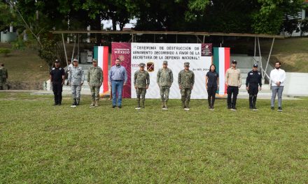 Destrucción de Armamento Decomisado a favorde la Secretaría de la Defensa Nacional.