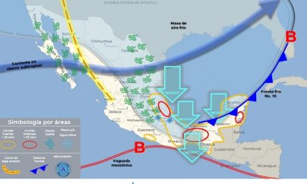 Tuxpan se encuentra en Alerta Gris, en Fase de Acción, por el paso del Frente Frío 10 y sus efectos