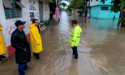 Gobierno de Tuxpan brindó atención inmediata a incidentes provocados por las lluvias y el “Norte” del Frente Frío N° 10