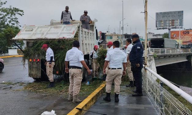 EJÉRCITO MEXICANO, GUARDIA NACIONAL Y AUTORIDADES CIVILES REALIZAN ACTIVIDADES DE LABOR SOCIAL EN TUXPAN, VERACRUZ.