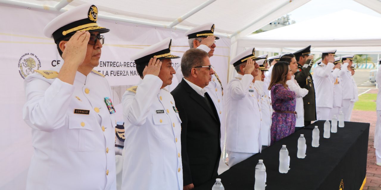 La Fuerza Naval del Golfo realiza Ceremonia de Entrega-Recepción del Mandode Armas