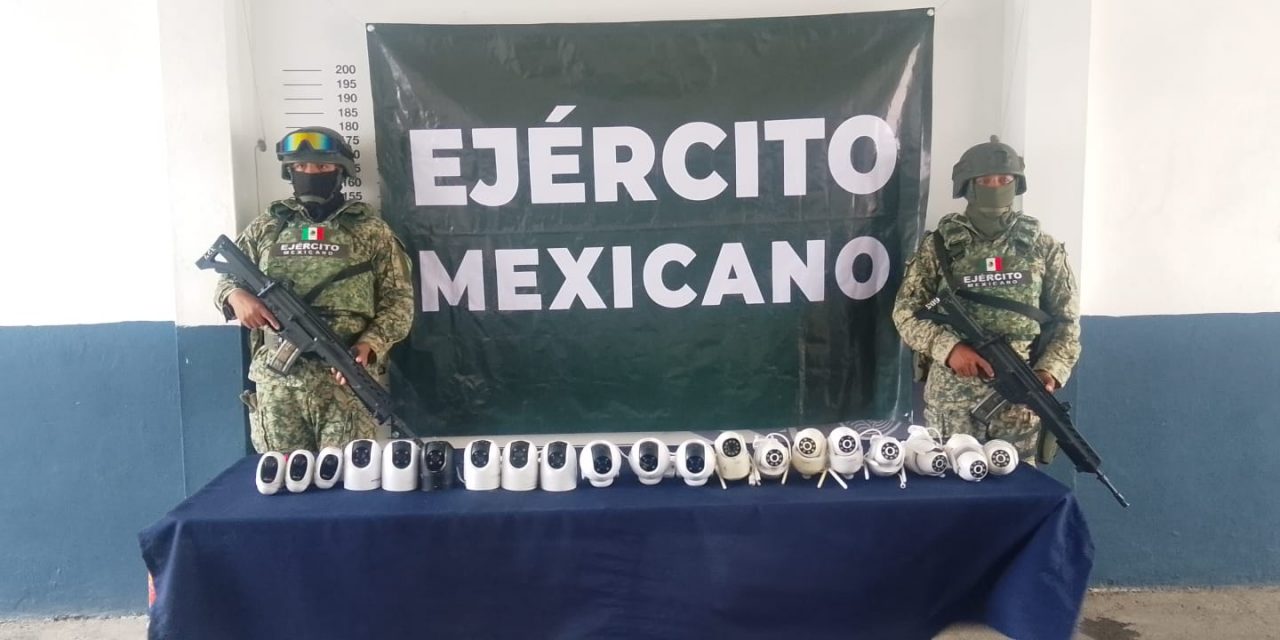 El Ejército Mexicano y la Guardia Nacional, en coordinación con autoridades de seguridad pública intensifican la lucha contra redes de vigilancia ilegales en la región norte de Veracruz.