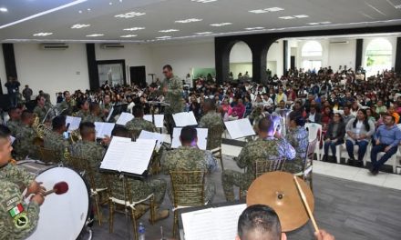 Cierra con broche de oro, la participación de la Banda de Música de la VI Región Militar.
