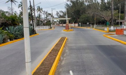 Se trabajó en el balizamiento del bulevar Barra Norte para hacer mucho más segura esta vialidad