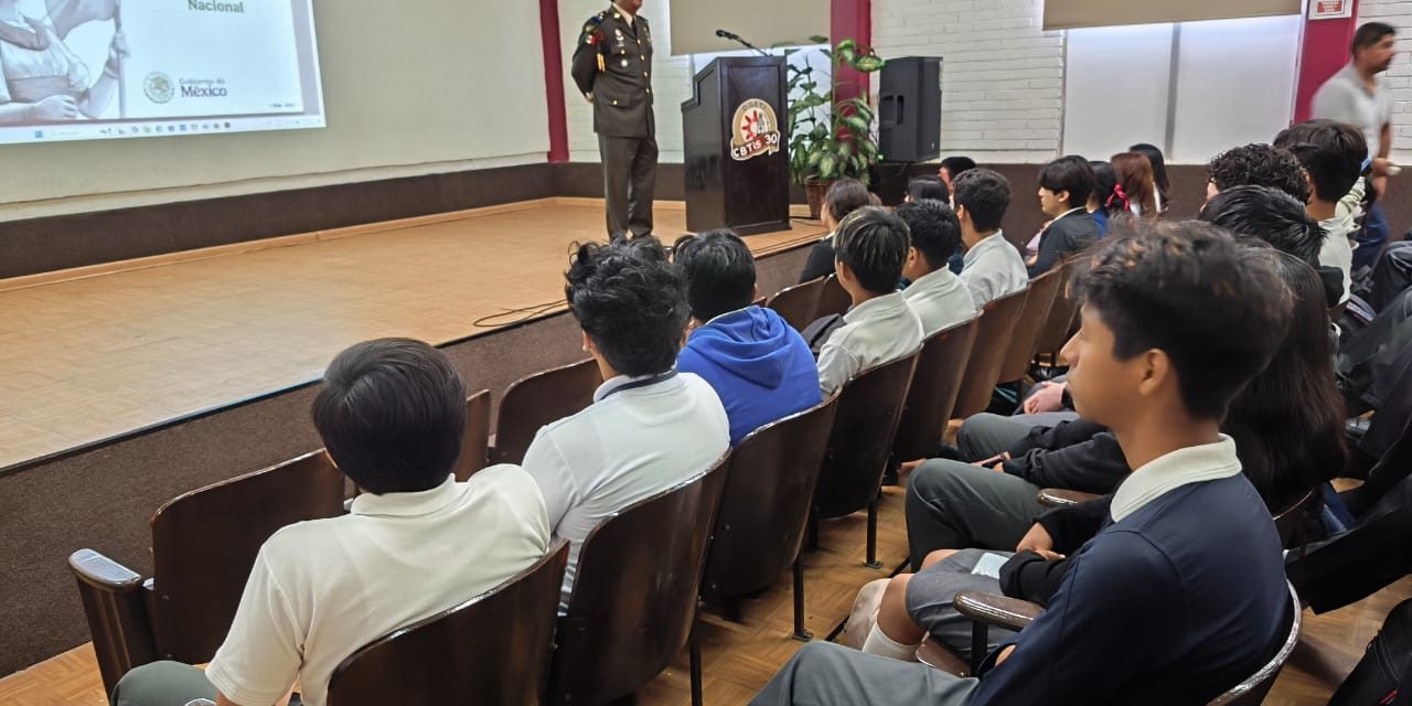 El Ejército Mexicano, fortalece la Cultura de Seguridad Nacional en el Instituto Tecnológico Industrial y de Servicios No.30