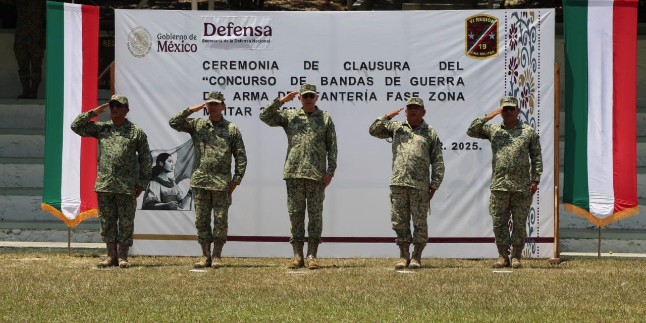 Concluye con Éxito el Concurso de Bandas de Guerra de Infantería de la 19/a. Zona Militar