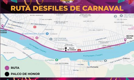 Desfiles del Carnaval Tuxpan 2025 serán del puente Tuxpan a la calle Francisco Murguía, 2 cuadras antes del Sector Naval