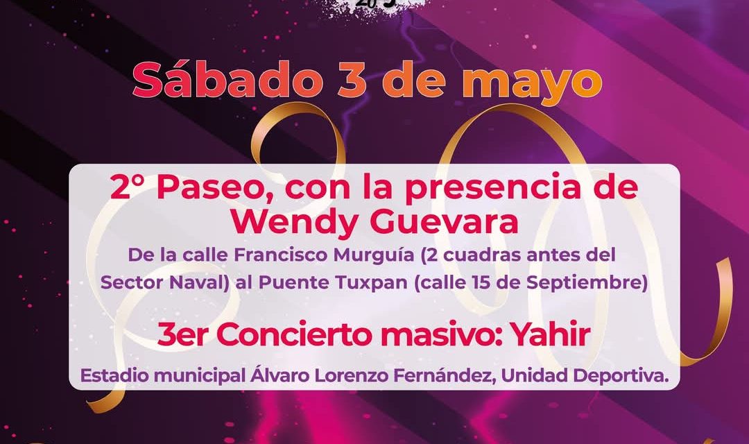 Totalmente abarrotado el bulevar en el segundo paseo de Carnaval Tuxpan 2025