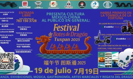 Mañana sábado, a las 14:00 horas, inicia el “Festival de Botes de Dragón Tuxpan 2025” en la Plaza Cívica. Evento familiar al que están todas y todos invitados.