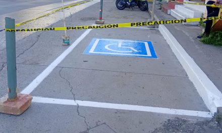 La Dirección de Tránsito Municipal remarca los espacios de discapacitados