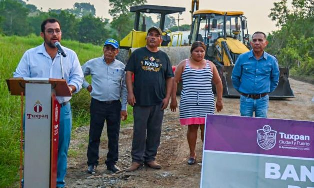 Arranca la construcción de la carretera tipo “D” de concreto asfáltico Chiconcoa-El Jobo, para beneficio de varias comunidades de Tuxpan.