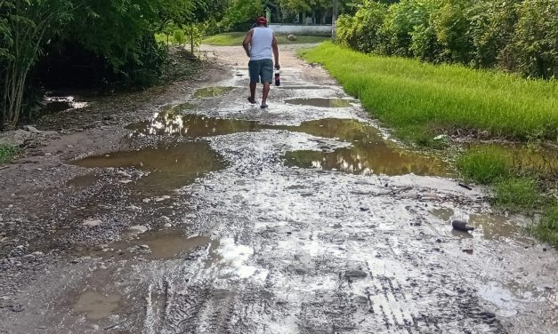 Piden apoyo para mejorar las calles.»Ceiba Rica»
