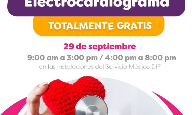 ¡Estudios de electrocardiograma GRATIS, en el DIF Tuxpan!