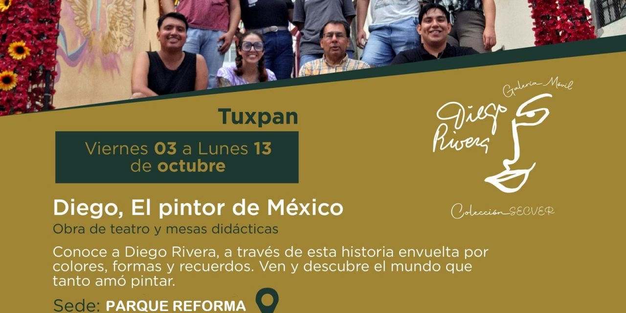 Mañana viernes 3 de octubre gran inauguración de la Galería Abierta Diego Rivera, en el Parque Reforma