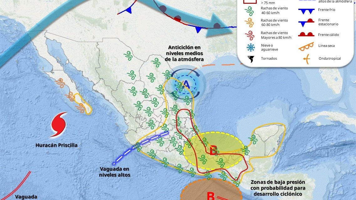 ¡Tome precauciones! Este miércoles y jueves se esperan lluvias torrenciales en el municipio de Tuxpan