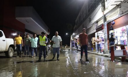 Ayuntamiento pone en marcha la limpieza y saneamiento del bulevar y calles de la zona centro, para una inmediata recuperación.