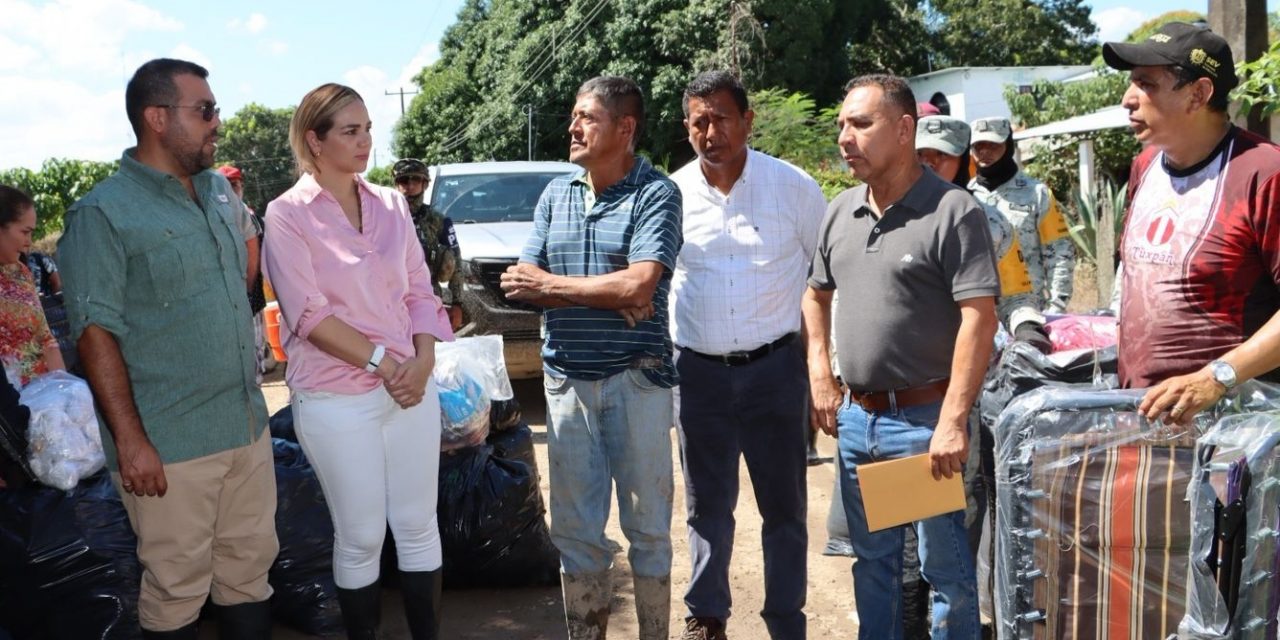 Ayuntamiento de Tuxpan entregó importantes apoyos a los damnificados de Frijolillo, Chomotla y Colonia Chijolar.