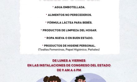 Abre Congreso Centro de Acopio para apoyar a damnificados del norte del estado