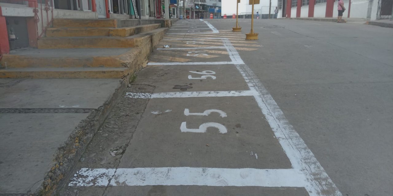 Inician marcación de los espacios para la Plaza de Todos Santos