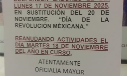No habrá labores el lunes 17