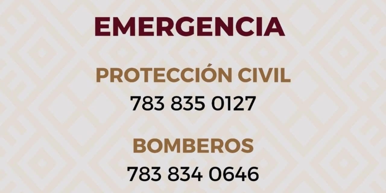 Esta noche el Gobierno de Tuxpan recomienda a la población tomar precauciones por las lluvias que estará generando el Frente Frío 16.