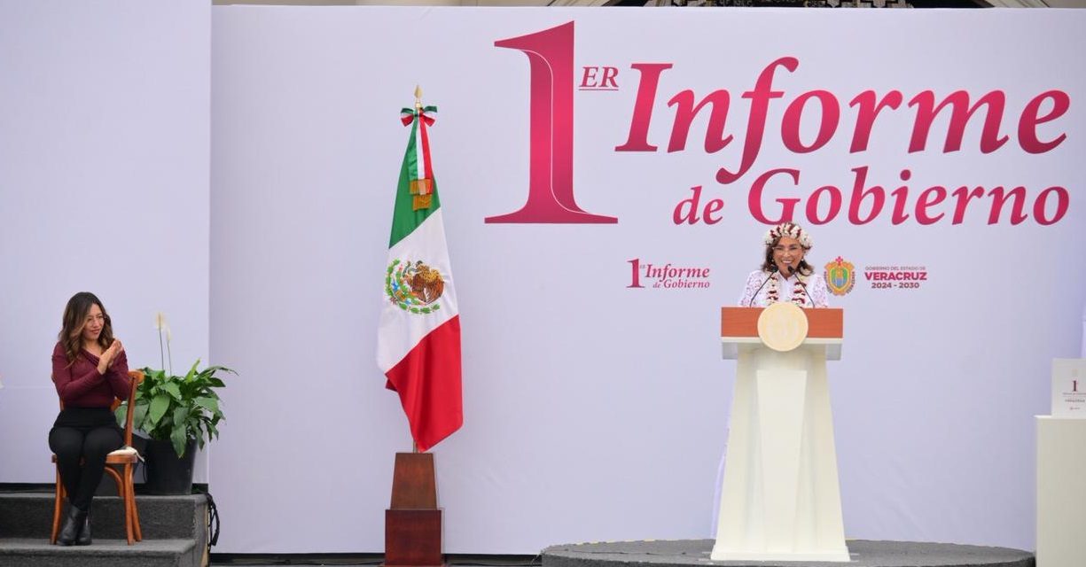 Congreso de Veracruz, presente en el Primer Informe de la gobernadora Rocío Nahle