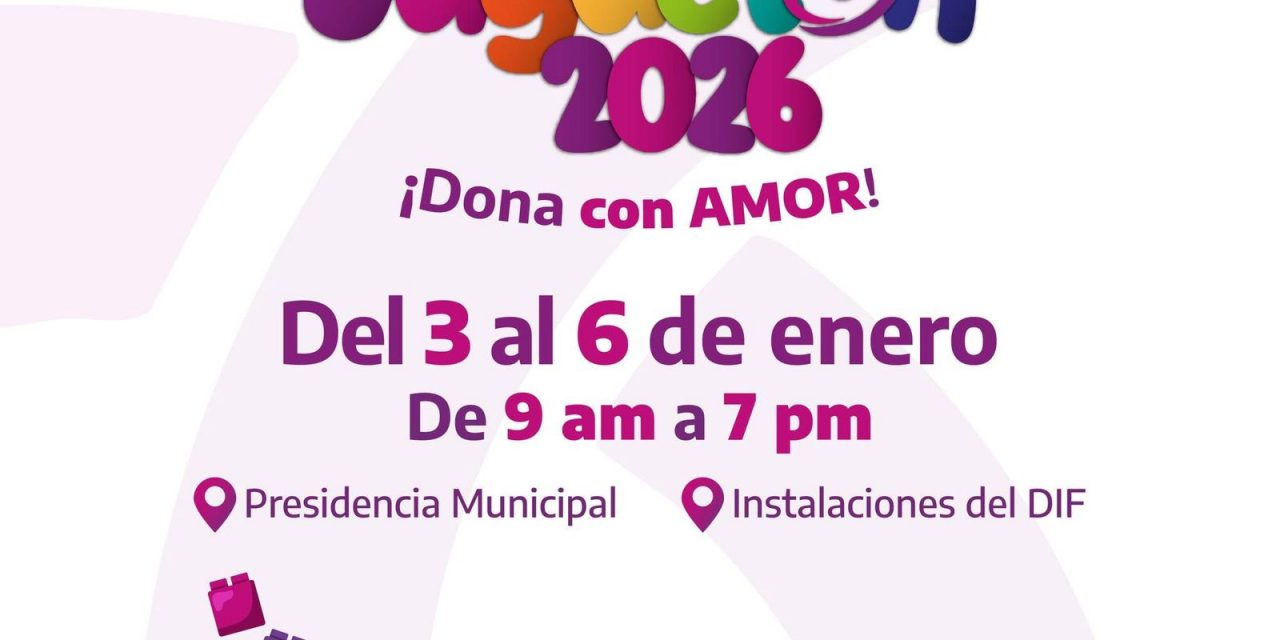 DIF Tuxpan invita al “Juguetón 2026, ¡Dona con Amor!”