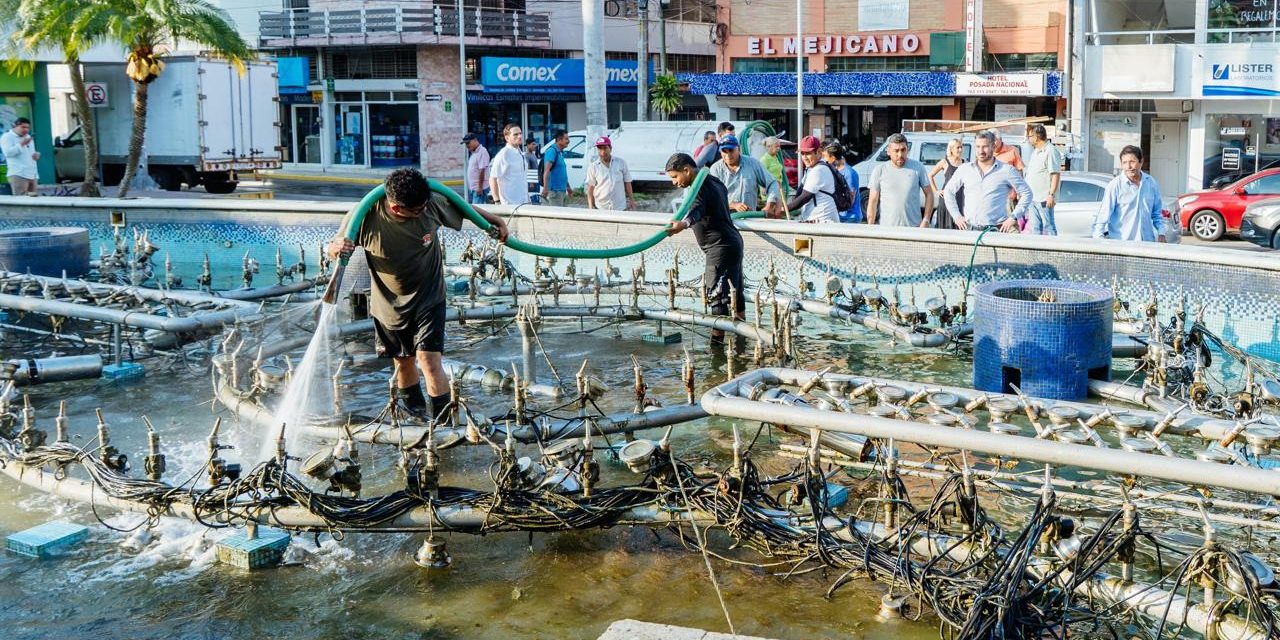 Atendiendo las indicaciones del presidente municipal Daniel Cortina, avanzan las acciones de embellecimiento en la ciudad.