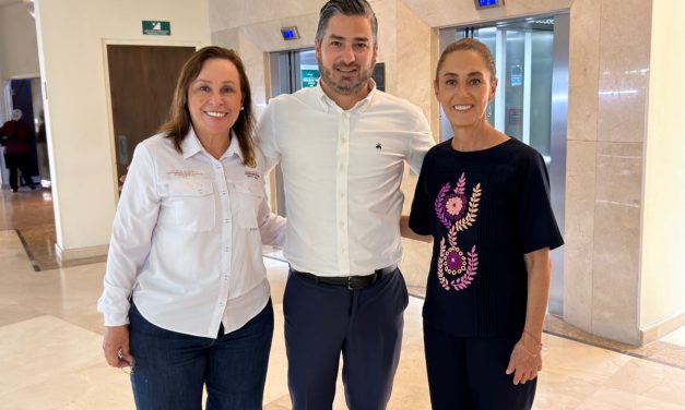 Daniel Cortina recibe a la presidenta Claudia Sheinbaum y a la gobernadora Rocío Nahle en Tuxpan