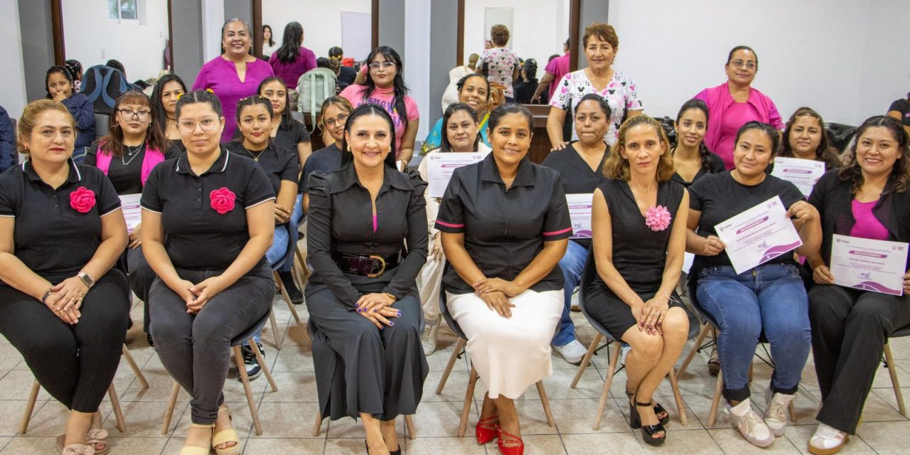 A través de talleres de capacitación, DIF Tuxpan fortalece el autoempleo, el emprendimiento y el desarrollo económico de las familias