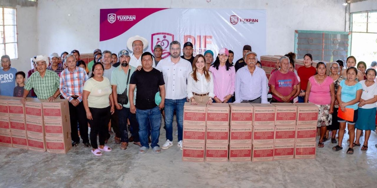 Ayuntamiento de Tuxpan y DIF Municipal inician Jornada de Salud y Atención Ciudadana y entregan apoyos alimentarios a comunidades