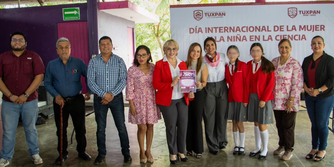 Gobierno de Tuxpan y DIF Municipal reconocen e impulsan la participación femenina en el ámbito científico